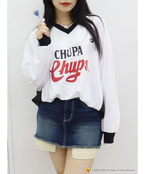 【セール】【EVRIS×Chupa Chups】ユニホームトップス（Tシャツ/カットソー）｜EVRIS（エヴリス）