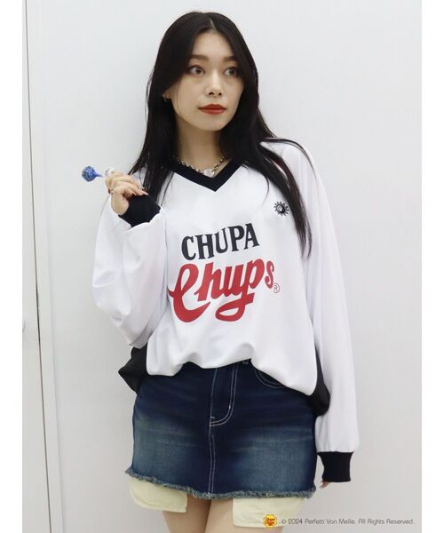 【セール】【EVRIS×Chupa Chups】ユニホームトップス（Tシャツ/カットソー）｜EVRIS（エヴリス）