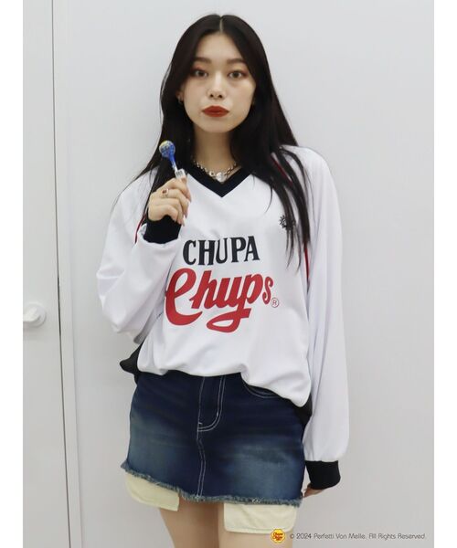 【セール】【EVRIS×Chupa Chups】ユニホームトップス（Tシャツ/カットソー）｜EVRIS（エヴリス）