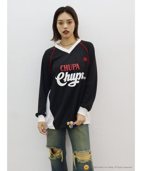 【セール】【EVRIS×Chupa Chups】ユニホームトップス（Tシャツ/カットソー）｜EVRIS（エヴリス）