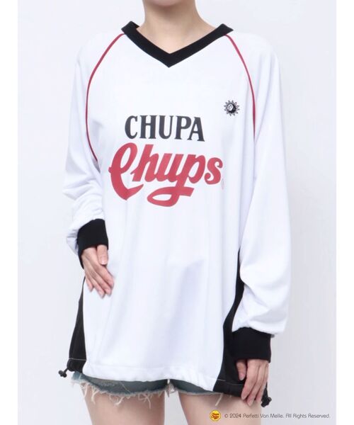 【セール】【EVRIS×Chupa Chups】ユニホームトップス（Tシャツ/カットソー）｜EVRIS（エヴリス）