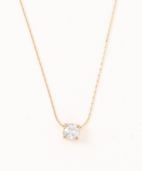 Os accessory（オズアクセサリー）の「Os　-オズ-　【金属アレルギー対応】一粒ストーン40センチネックレス（ネックレス・レディース・ゴールド/シルバー・ONE SIZE）」の16枚目の写真
