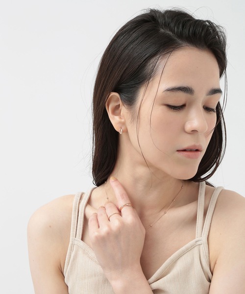 CALIN STANDARD(カリンスタンダード)の「◆金属アレルギー対応◆◆made in japan◆【片手でスムースワンタッチ】リーフ ミニスムースピアス(ピアス(両耳用)・レディース・ゴールド/ピンクゴールド/シルバー・FREE)」の9枚目の写真