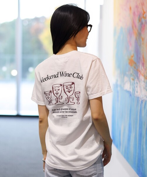 HONGAMA / Weekend Wine Club Tee（Tシャツ/カットソー）｜TOKYO