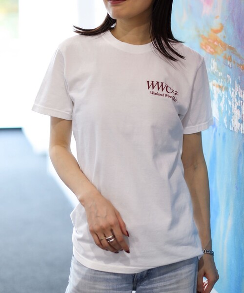 TOKYO CULTUART by BEAMS（トウキョウカルチャートバイビームス）の「HONGAMA / Weekend Wine Club Tee（Tシャツ/カットソー・メンズ・ワイン/ホワイト・LARGE/X-LARGE/SMALL/MEDIUM）」の6枚目の写真