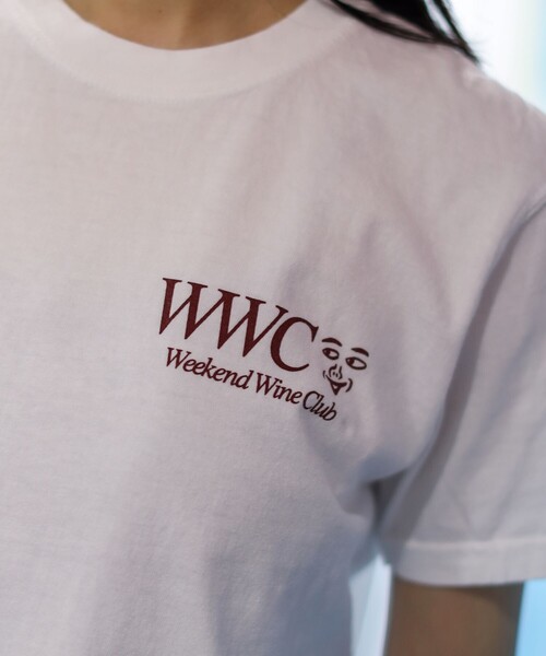 TOKYO CULTUART by BEAMS（トウキョウカルチャートバイビームス）の「HONGAMA / Weekend Wine Club Tee（Tシャツ/カットソー・メンズ・ワイン/ホワイト・LARGE/X-LARGE/SMALL/MEDIUM）」の7枚目の写真