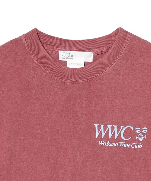TOKYO CULTUART by BEAMS（トウキョウカルチャートバイビームス）の「HONGAMA / Weekend Wine Club Tee（Tシャツ/カットソー・メンズ・ワイン/ホワイト・LARGE/X-LARGE/SMALL/MEDIUM）」の15枚目の写真