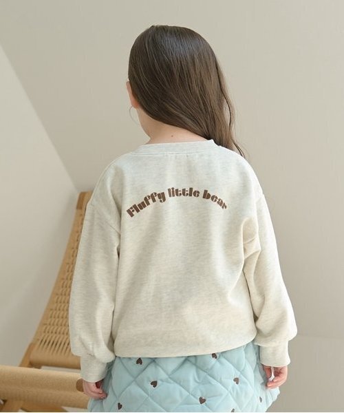 Lycee mine（リセマイン）の「【毛玉バイバイ裏起毛裏毛】サガラ刺しゅうスウェット（スウェット・キッズ・フューシャピンク/ブルーグレー/ライトグリーン/オートミール・100cm/110cm/120cm/130cm/140cm/150cm）」の13枚目の写真