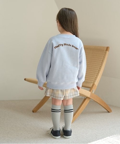 Lycee mine（リセマイン）の「【毛玉バイバイ裏起毛裏毛】サガラ刺しゅうスウェット（スウェット・キッズ・フューシャピンク/ブルーグレー/ライトグリーン/オートミール・100cm/110cm/120cm/130cm/140cm/150cm）」の19枚目の写真