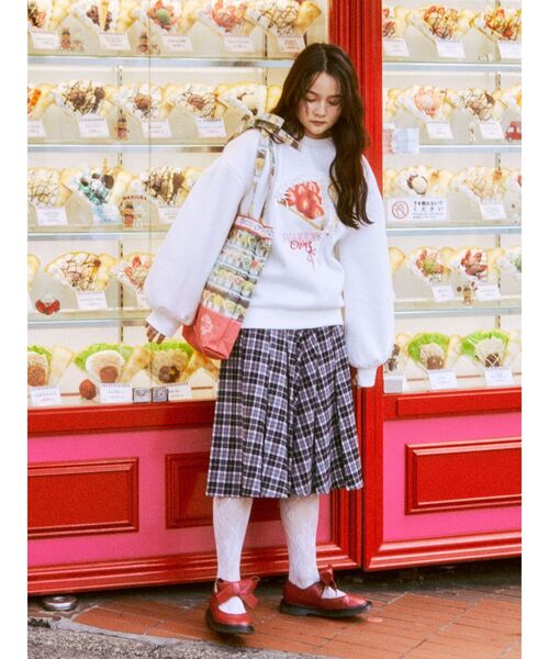 【セール】【マリオンクレープコラボ】ショーウィンドウプリントトートBag（トートバッグ）｜merry jenny（メリージェニー）