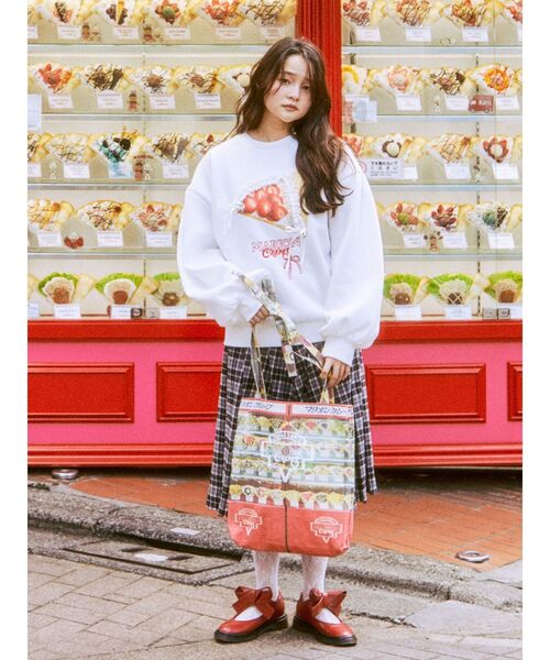 【セール】【マリオンクレープコラボ】ショーウィンドウプリントトートBag（トートバッグ）｜merry jenny（メリージェニー）