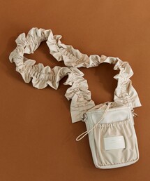 beautiful people | 【beautiful people/ビューティフルピープル】《STUDIOUS別注》フリルショルダーバッグ/巾着/ギャザー/ロゴ(ショルダーバッグ)