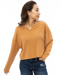 ニット セーター BILLABONG レディース FADE OUT セーター/ビラボンドロップショルダーショート丈ローゲージニット レディース セール】BILLABONG レディース FADE OUT セーター/ビラボン