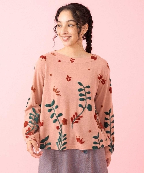 【セール】Zumbador フラワージャカードカットソー（Tシャツ/カットソー）｜Jocomomola（ホコモモラ） 12,536円