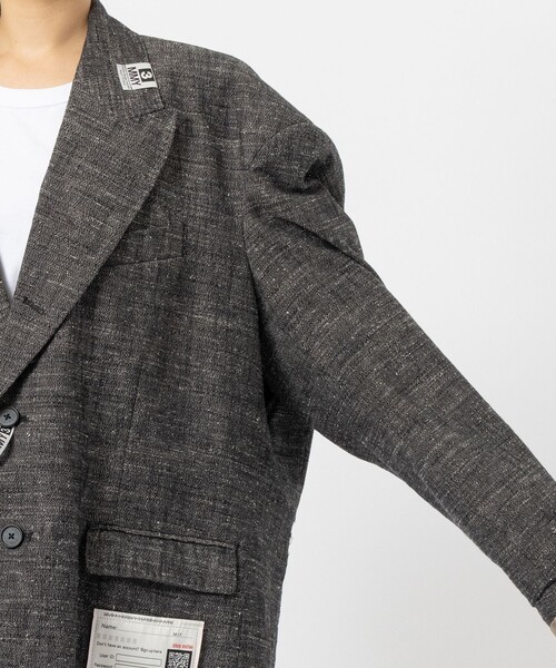ミハラヤスヒロツイードジャケット MIHARA YASUHIRO/ミハラヤスヒロ】SLUB NEP TWEED JACKET/スラブ