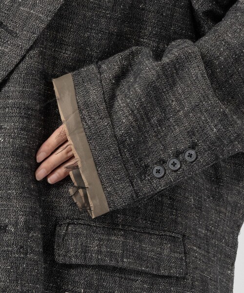 ミハラヤスヒロツイードジャケット MIHARA YASUHIRO/ミハラヤスヒロ】SLUB NEP TWEED JACKET/スラブ