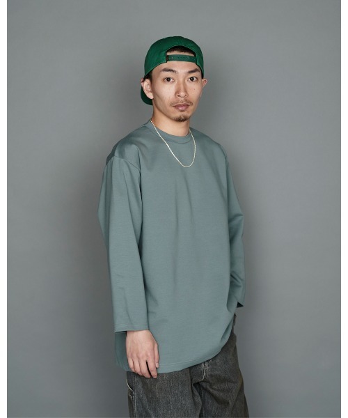 CALEE(キャリー)の「MULTI WAY STRETCH PONTE DROP SHOULDER 3/4 CS(Tシャツ/カットソー・メンズ・ベージュ/グレー/ブラック・SMALL/MEDIUM/LARGE/X-LARGE)」の10枚目の写真