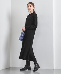 UNITED ARROWS | ポロニット ペプラム ロングワンピース(ワンピース)