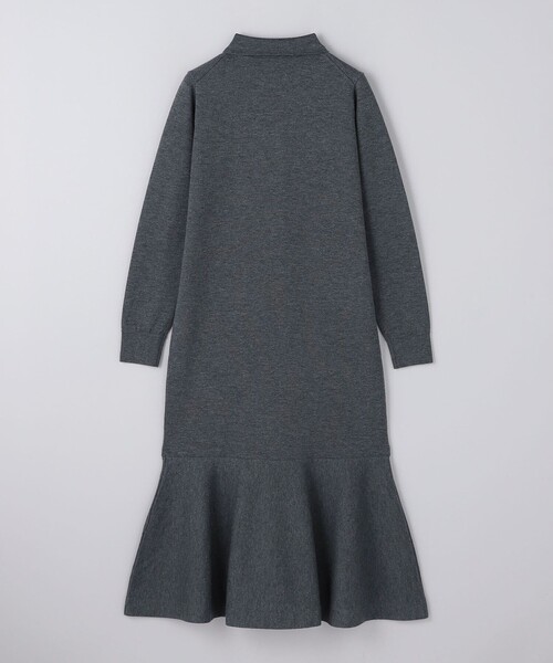 UNITED ARROWS（ユナイテッドアローズ）の「ポロニット ペプラム ロングワンピース（ワンピース・レディース・ダークグレー/ブラック・FREE）」の13枚目の写真