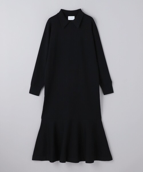 UNITED ARROWS（ユナイテッドアローズ）の「ポロニット ペプラム ロングワンピース（ワンピース・レディース・ダークグレー/ブラック・FREE）」の18枚目の写真