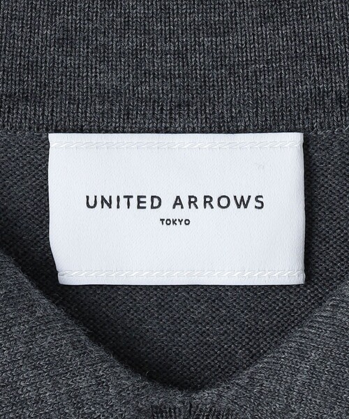 UNITED ARROWS（ユナイテッドアローズ）の「ポロニット ペプラム ロングワンピース（ワンピース・レディース・ダークグレー/ブラック・FREE）」の5枚目の写真