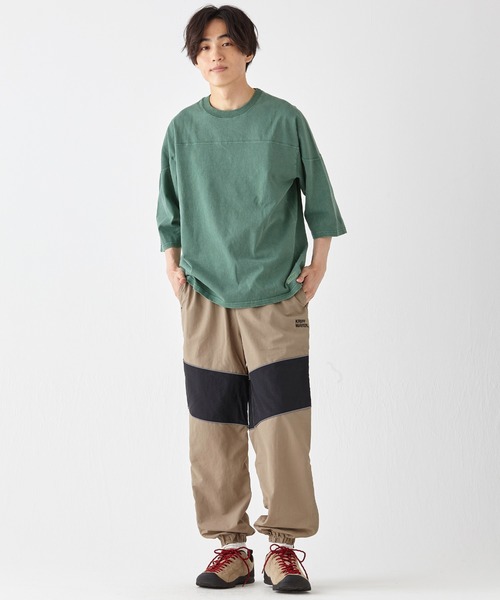 KRIFF MAYER(クリフメイヤー)の「ヘビーOZピグメントフットボールT(Tシャツ/カットソー・メンズ・ネイビー/ベージュ/ピンク/イエロー/サックスブルー/グリーン/チャコール/オフホワイト・MEDIUM/X-LARGE/LARGE)」の22枚目の写真
