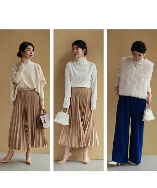 cawaii(カワイイ)の「デコルテと手元に映える白花レースカットソートップス(Tシャツ/カットソー・レディース・ホワイト・FREE)」の18枚目の写真