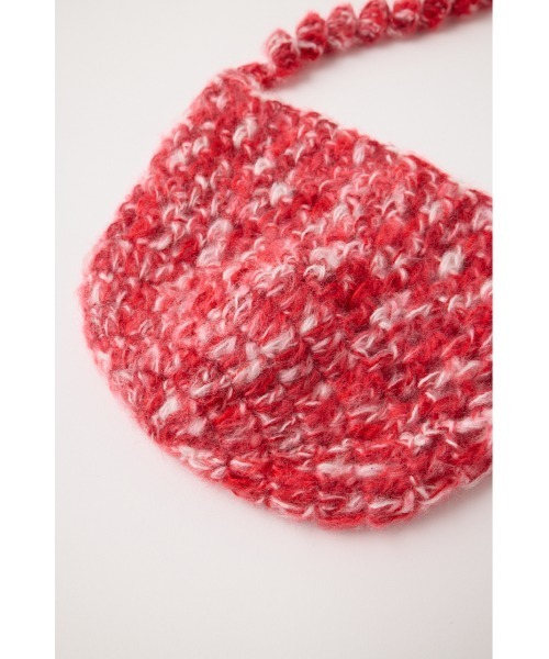 MOUSSY（マウジー）の「FLUFFY CROCHET HEAD キャップ（ニットキャップ/ビーニー・レディース・ベージュ/レッド・FREE）」の16枚目の写真
