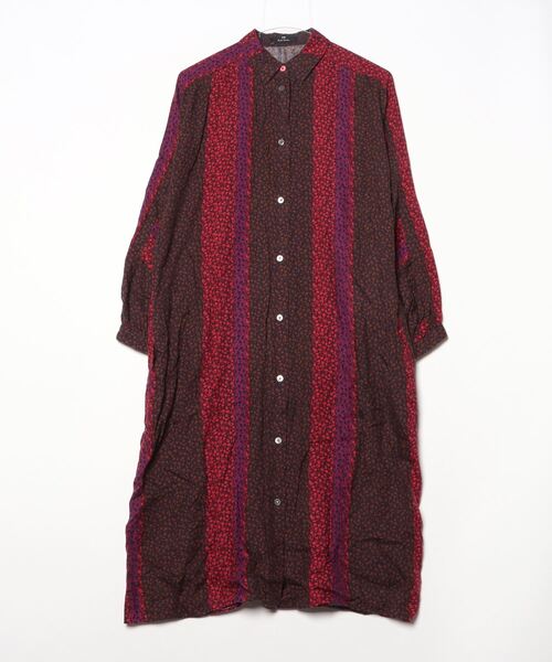 新品 Paul Smith ポールスミス シャツワンピース 長袖 ドット柄 