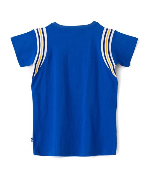 FILA（フィラ）の「コンパクトシャツ（Tシャツ/カットソー・レディース・ブルー/サックスブルー/ホワイト・M/L/LL）」の4枚目の写真