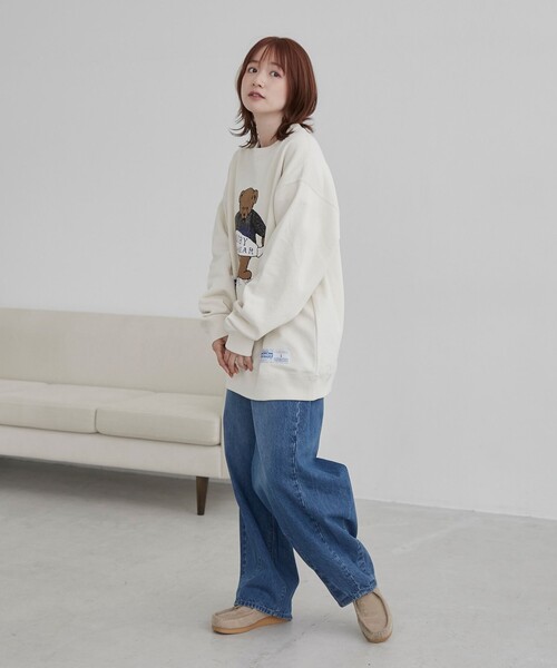 coen（コーエン）の「COSBY（コスビー）別注 　ベアプリントスウェット（スウェット・メンズ・ネイビー/ナチュラル・M/L/XL）」の22枚目の写真