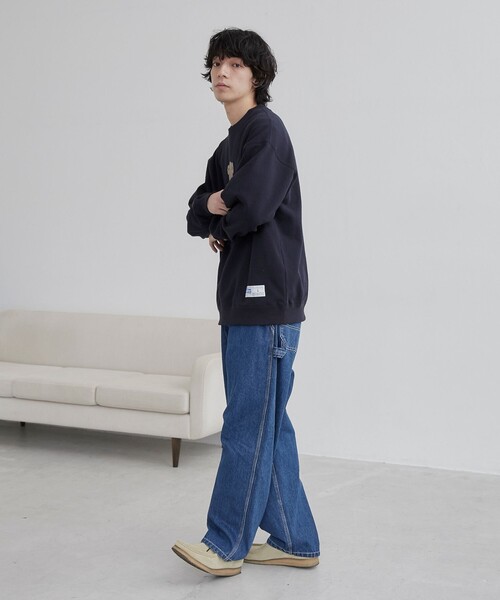 coen（コーエン）の「COSBY（コスビー）別注 　ベアプリントスウェット（スウェット・メンズ・ネイビー/ナチュラル・M/L/XL）」の17枚目の写真