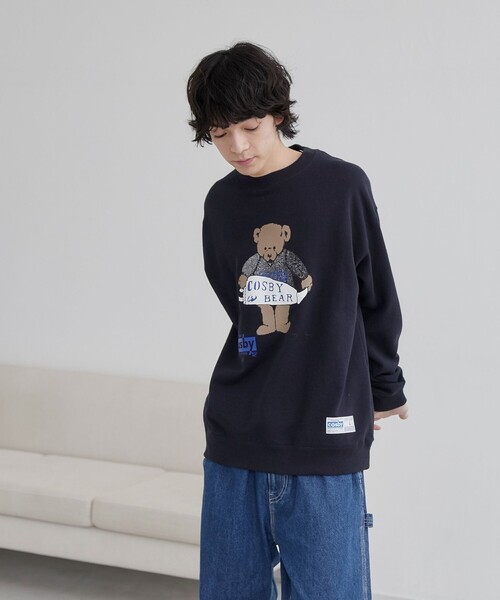 coen（コーエン）の「COSBY（コスビー）別注 　ベアプリントスウェット（スウェット・メンズ・ネイビー/ナチュラル・M/L/XL）」の16枚目の写真