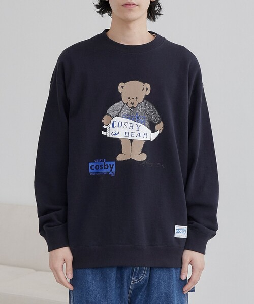 coen（コーエン）の「COSBY（コスビー）別注 　ベアプリントスウェット（スウェット・メンズ・ネイビー/ナチュラル・M/L/XL）」の14枚目の写真