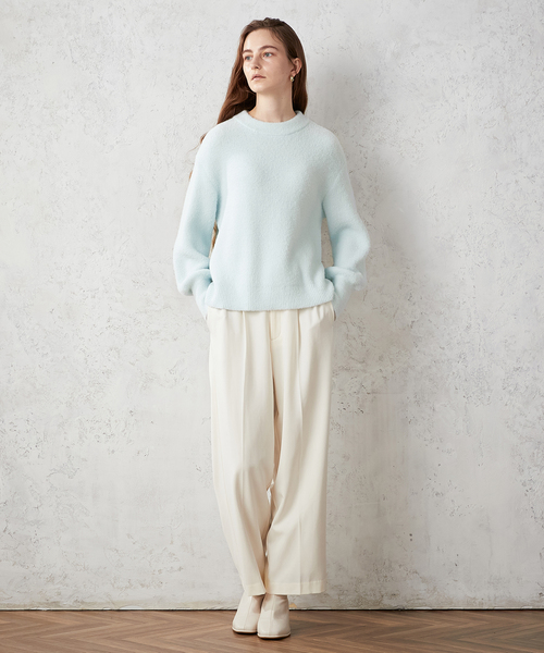 LE SOUK HOLIDAY(ルスークホリデー)の「【洗濯可能】シャギーニットプルオーバー(ニット/セーター・レディース・サックスブルー/ブラック/ベージュ・M/L)」の13枚目の写真