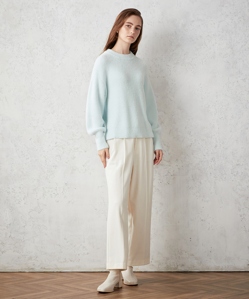 LE SOUK HOLIDAY(ルスークホリデー)の「【洗濯可能】シャギーニットプルオーバー(ニット/セーター・レディース・サックスブルー/ブラック/ベージュ・M/L)」の12枚目の写真