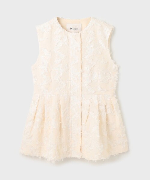 カットジャガードジレ