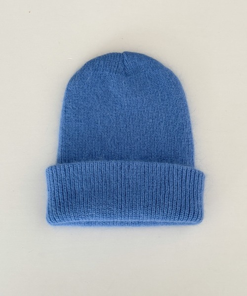 セール】El mar アンゴラ混シャギーニットCAP（ニットキャップ