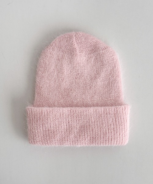 CANAL JEAN(キャナルジーン)の「El mar アンゴラ混シャギーニットCAP(ニットキャップ/ビーニー・レディース・イエロー/ブルー/チャコールグレー/ブラウン/ピンク/ホワイト・ONE SIZE)」の15枚目の写真