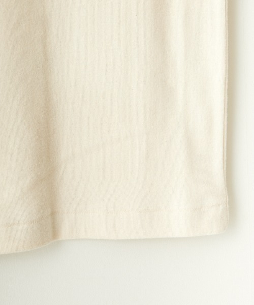 NOIR FABRIK（ヌワールファブリック）の「[NOIR FABRIK/ヌワールファブリック] コットンフライス アメリカンスリーブタンクトップ（タンクトップ・レディース・オフホワイト/サックスブルー/スミクロ/ナチュラル・0/1）」の6枚目の写真