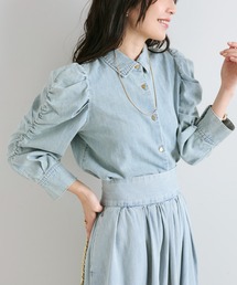 La boutique BonBon | 【セットアップ可】デニムパワショルシャツ(シャツ/ブラウス)