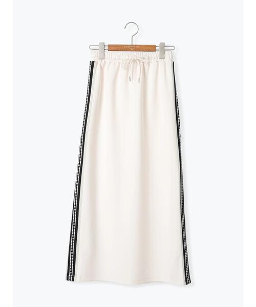 Lugnoncure（ルノンキュール）の「サイドラインナロースカート（スカート・レディース・オフホワイト/チャコールグレー/ブラック・F）」の11枚目の写真