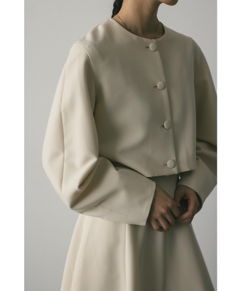 フォルムショートコート ベージュ STYLEMIXER | フォルムショートジャケット (ジャケット ) |SHEL