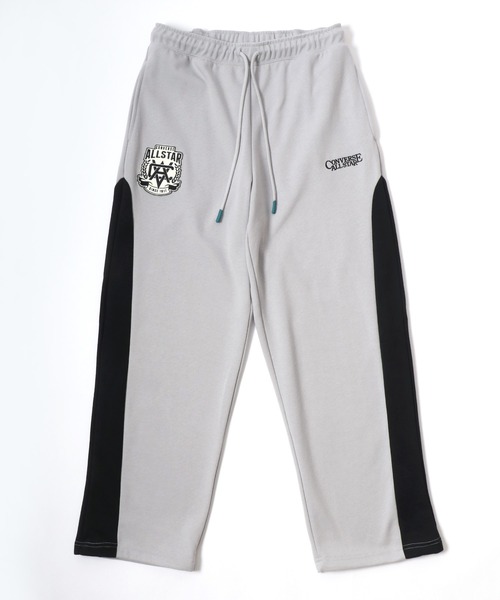 CONVERSE（コンバース）の「CONVERSE（コンバース）ユニフォーム風トラックパンツ/ハニカムスウェットパンツ メンズ レディース（スウェットパンツ・メンズ・ライトグレー/ブラック・LL/M/L）」の5枚目の写真