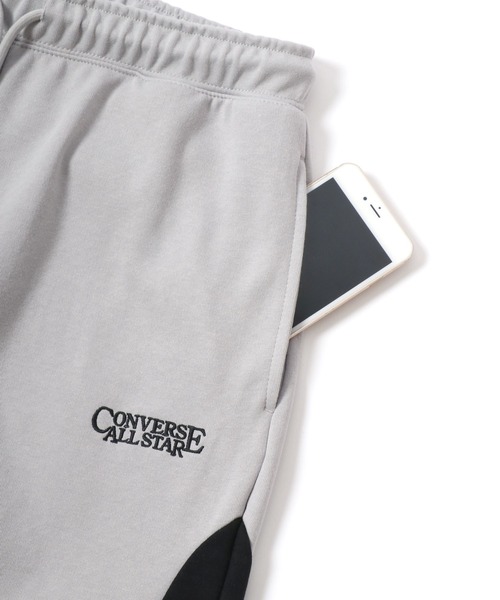 CONVERSE（コンバース）の「CONVERSE（コンバース）ユニフォーム風トラックパンツ/ハニカムスウェットパンツ メンズ レディース（スウェットパンツ・メンズ・ライトグレー/ブラック・LL/M/L）」の13枚目の写真