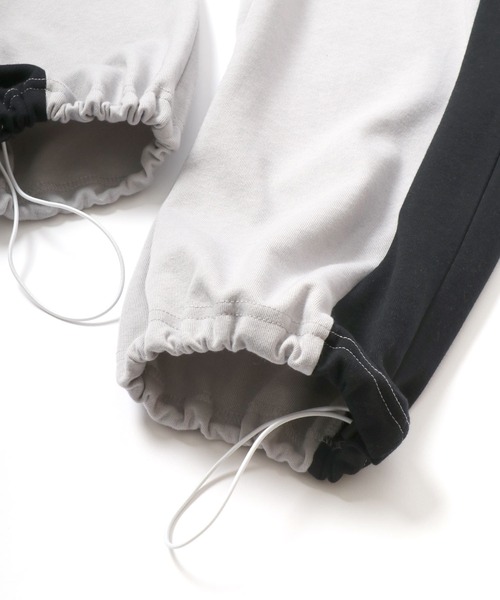 CONVERSE（コンバース）の「CONVERSE（コンバース）ユニフォーム風トラックパンツ/ハニカムスウェットパンツ メンズ レディース（スウェットパンツ・メンズ・ライトグレー/ブラック・LL/M/L）」の16枚目の写真