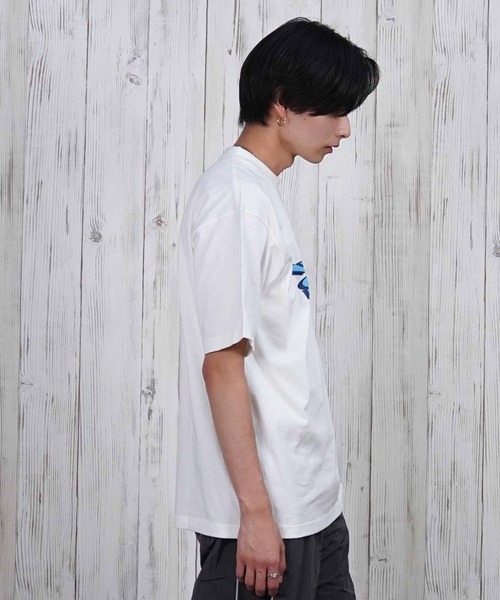 FORGET NEVER（フォーゲットネバー）の「【ムラサキスポーツ限定】FORGET NEVER/フォーゲットネバー 半袖Tシャツ フロントプリント 252OO1ST555FN（Tシャツ/カットソー・メンズ・ホワイト/ブラック・XL/L/M）」の5枚目の写真