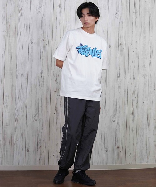 FORGET NEVER（フォーゲットネバー）の「【ムラサキスポーツ限定】FORGET NEVER/フォーゲットネバー 半袖Tシャツ フロントプリント 252OO1ST555FN（Tシャツ/カットソー・メンズ・ホワイト/ブラック・XL/L/M）」の6枚目の写真