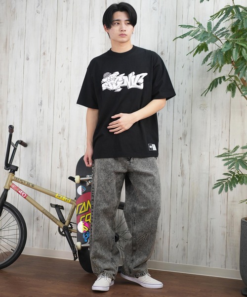 FORGET NEVER（フォーゲットネバー）の「【ムラサキスポーツ限定】FORGET NEVER/フォーゲットネバー 半袖Tシャツ フロントプリント 252OO1ST555FN（Tシャツ/カットソー・メンズ・ホワイト/ブラック・XL/L/M）」の13枚目の写真