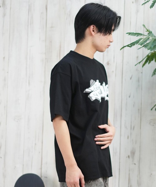 FORGET NEVER（フォーゲットネバー）の「【ムラサキスポーツ限定】FORGET NEVER/フォーゲットネバー 半袖Tシャツ フロントプリント 252OO1ST555FN（Tシャツ/カットソー・メンズ・ホワイト/ブラック・XL/L/M）」の12枚目の写真